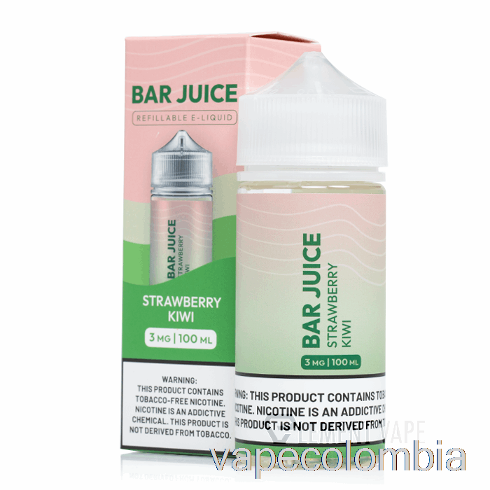 Vape Kit Completo Fresa Kiwi - Jugo De Barra - 100ml 6mg